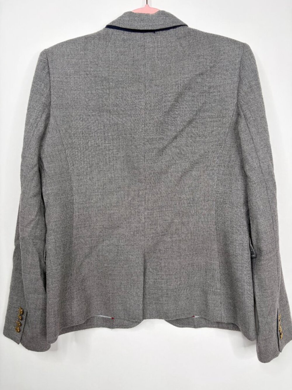 J. Crew Wool Blend Schoolboy Blazer Heather Grey 10 #A3055 - Picture 3 of 6